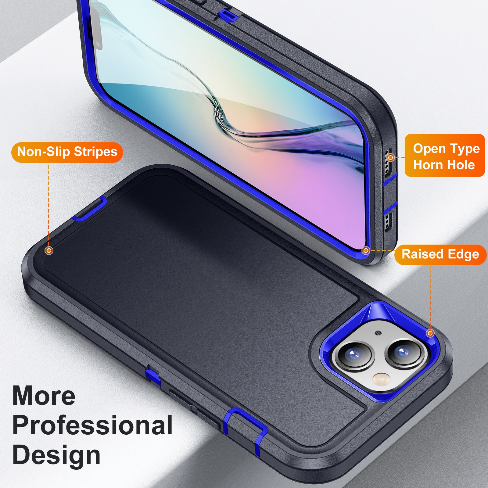 Til iPhone 14 Plus TPU+PC beskyttende etui Panser stødsikkert telefoncover Til iPhone 14 Plus TPU+PC beskyttende etui Panser stødsikkert telefoncover